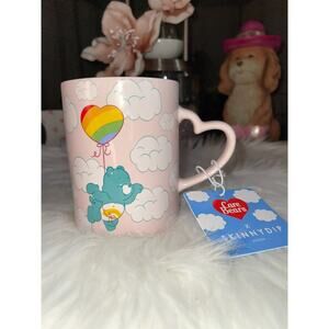 Care Bears Skinny Dip Large Pink Mug, Heart Handle NWT